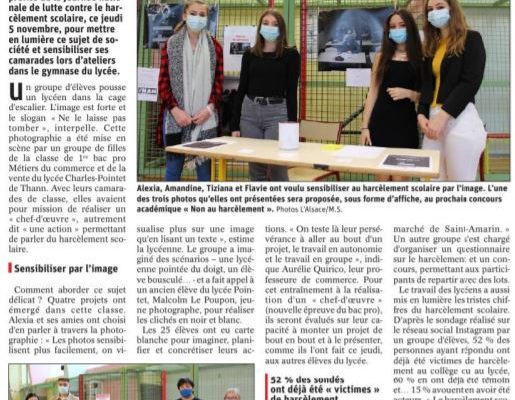 JOURNEE DE LUTTE CONTRE LE HARCELEMENT SCOLAIRE