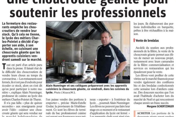 UNE CHOUCROUTE GEANTE