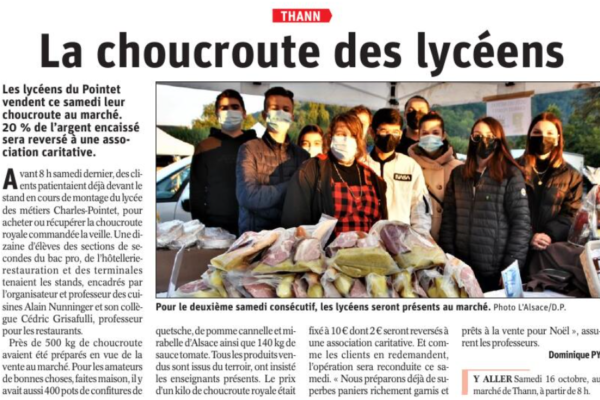 Article de l’Alsace le 16 octobre