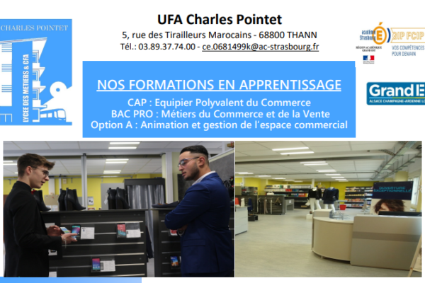 BAC ET CAP COMMERCE EN APPRENTISSAGE