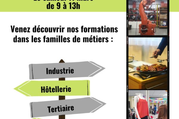 Journée Portes Ouvertes le 11 mars